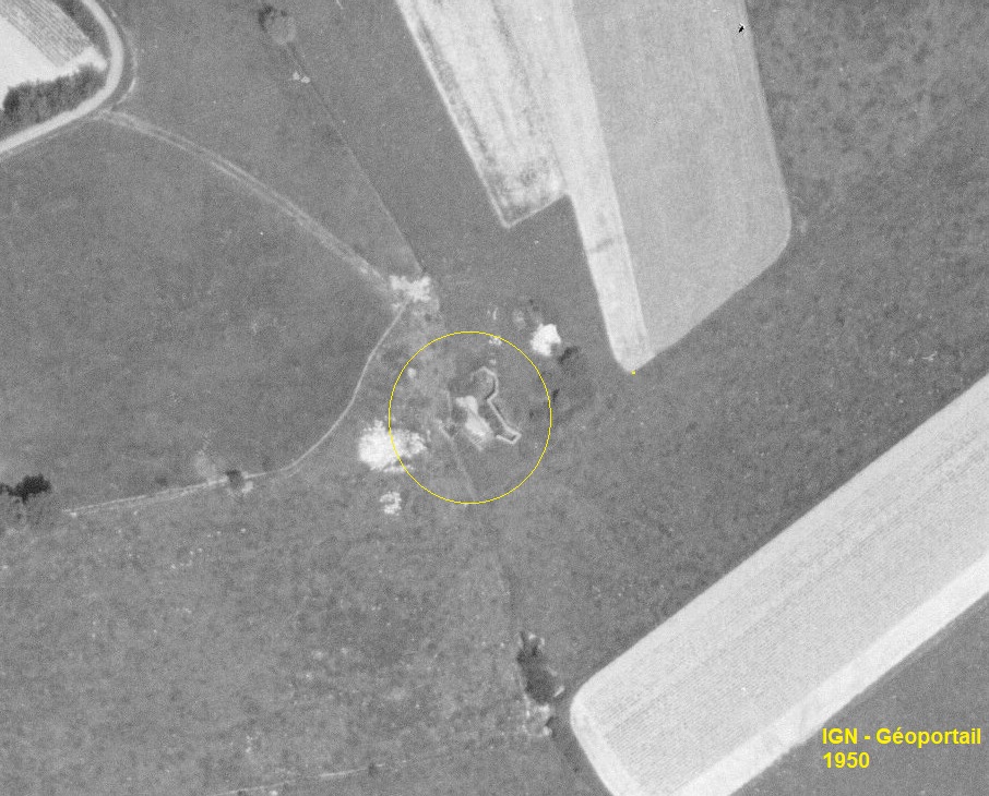 Ligne Maginot - LE FOUSSEROND - (Blockhaus lourd type STG / STG-FCR - Double) -  - IGN - Géoportail 1950