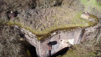 Ligne Maginot - LEMBACH - (Ouvrage d'infanterie) - Bloc 2
Vue aérienne du bloc