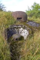 Ligne Maginot - MOLVANGE - A9 - (Ouvrage d'artillerie) - Bloc 4 
Cloche GFM et champignon blindé de prise d'air du bloc