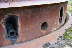 Ligne Maginot - MOLVANGE - A9 - (Ouvrage d'artillerie) - Bloc 8
Embrasures de la tourelle de 75