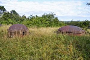 Ligne Maginot - MOLVANGE - A9 - (Ouvrage d'artillerie) - Bloc 8
Tourelle pour deux canons de 75 modèle 33