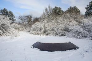 Ligne Maginot - MOLVANGE - A9 - (Ouvrage d'artillerie) - Bloc 10
Ambiance hivernale sur la tourelle de 75