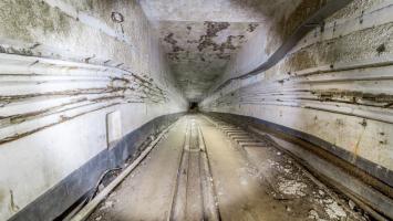 Ligne Maginot - MOLVANGE - A9 - (Ouvrage d'artillerie) - Le plan incliné de l'entrée munitions