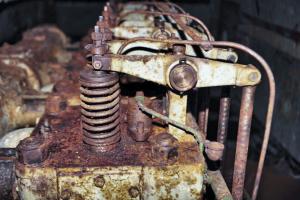 Ligne Maginot - MOLVANGE - A9 - (Ouvrage d'artillerie) - Usine électrique de l'ouvrage
Groupe électrogène à moteur SGCM
Détail des culbuteurs