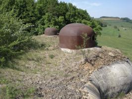 Ligne Maginot - FRESNOIS - (Casemate d'infanterie - Double) - Cloche AM et cloche GFM vers le nord