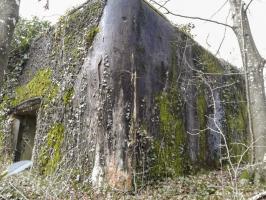 Ligne Maginot - MONTZECHANNE - (Blockhaus pour canon) - Vue de la face Est, non enduite