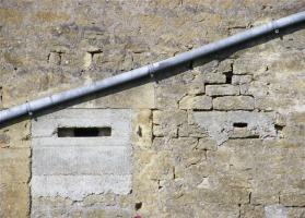 Ligne Maginot - B11 - PASSAGE à NIVEAU - (Blockhaus pour arme infanterie) - Créneau FM vers la Croix Simon