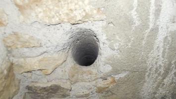 Ligne Maginot - B11 - PASSAGE à NIVEAU - (Blockhaus pour arme infanterie) - Goulotte à grenades 