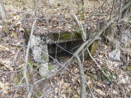Ligne Maginot - PLANET - (Ouvrage d'infanterie) - Socle du wc extérieur