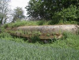 Ligne Maginot - SAINT WALFROY (4° BON - 155° RIF) - (PC de Quartier) - La cunette le long du bâtiment