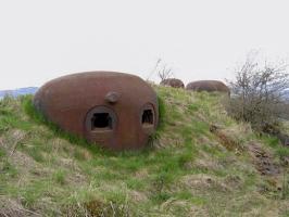 Ligne Maginot - SAPOGNE - (Ouvrage d'infanterie) - Les 3 cloches: au fond la cloche GFM B, puis les deux cloches AM.