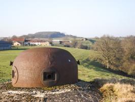 Ligne Maginot - THONNE LE THIL - (Casemate d'infanterie - Double) - Vue vers Christ et puis Le Chenois