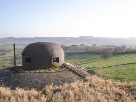 Ligne Maginot - THONNE LE THIL - (Casemate d'infanterie - Double) - Vue vers Guerlette