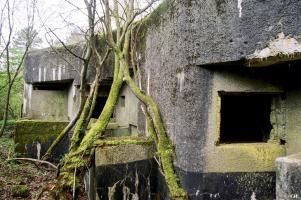 Ligne Maginot - LA HIGNY - (Casemate d'artillerie) - Les embrasures pour canon de 75 mm