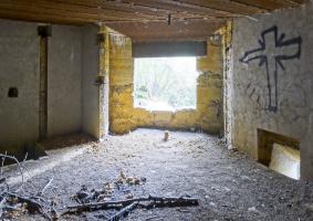 Ligne Maginot - LA HIGNY - (Casemate d'artillerie) - Chambre de tir pour une pièce de 75