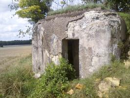 Ligne Maginot - MB9 - HARNEVAUX - (Blockhaus pour canon) - L'entrée de l'ouvrage