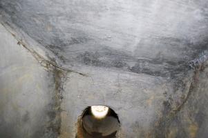 Ligne Maginot - MB161 - (Blockhaus pour canon) - Ouverture pour l'évacuation des douilles