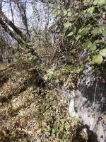 Ligne Maginot - PLANET (Ouvrage d'infanterie) - Tranchée nord ouest 
1. Départ de la tranchée le long du bloc 1
(Voir le plan des tranchées joint à cette page)