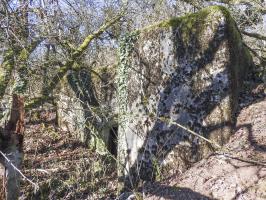 Ligne Maginot - BB305 - (Blockhaus pour arme infanterie) - La façade de tir.