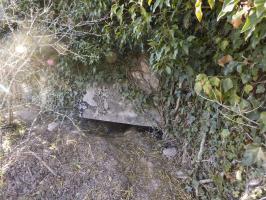 Ligne Maginot - MOULIN BAS SUD - (Blockhaus pour canon) - Le créneau de tir.
