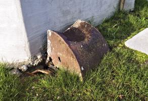 Ligne Maginot - ROUSSY LE VILLAGE (Poste avancé GRM) - (Poste GRM - Maison Forte) - Tôle de protection des conduits de mise à feu