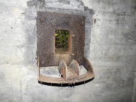 Ligne Maginot - ROUY 1 - (Blockhaus pour arme infanterie) - L'affût pour arme d'infanterie.