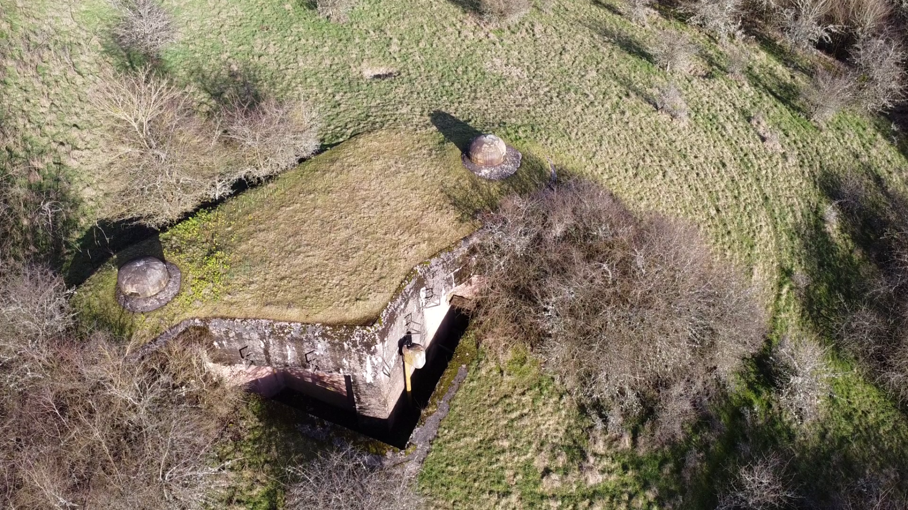 Ligne Maginot - LEMBACH - (Ouvrage d'infanterie) - Bloc 1
Vue aérienne du bloc - padawan67