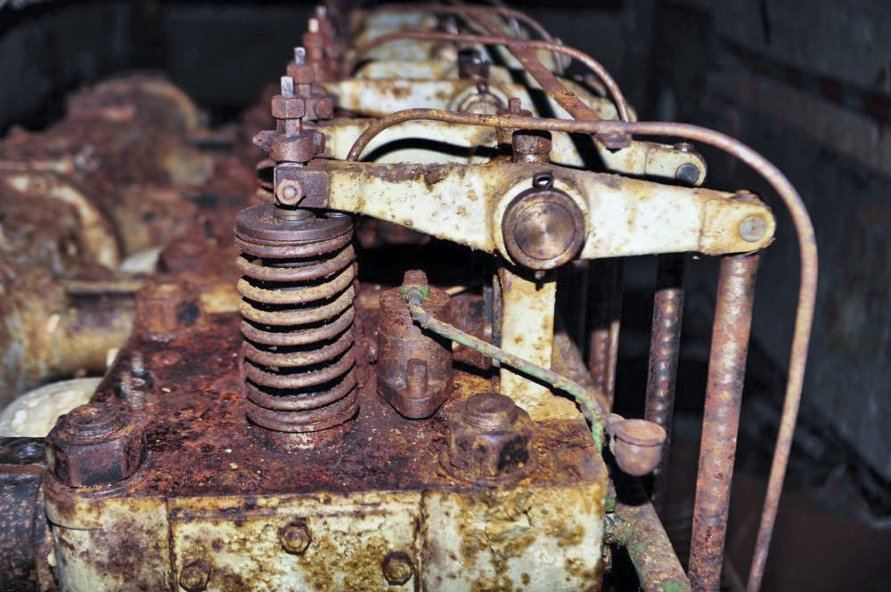 Ligne Maginot - MOLVANGE - A9 - (Ouvrage d'artillerie) - Usine électrique de l'ouvrage
Groupe électrogène à moteur SGCM
Détail des culbuteurs