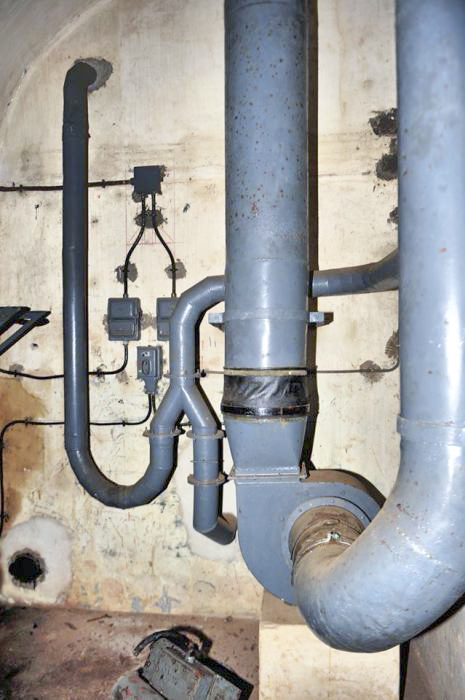 Ligne Maginot - MOLVANGE - A9 - (Ouvrage d'artillerie) - Casernement
Installations de ventilation