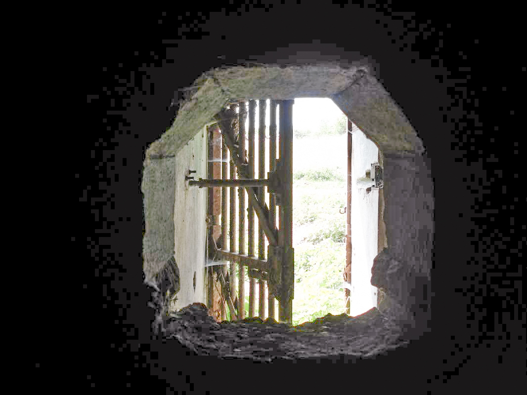 Ligne Maginot - FRESNOIS - (Casemate d'infanterie - Double) - Créneau FM et l'entrée