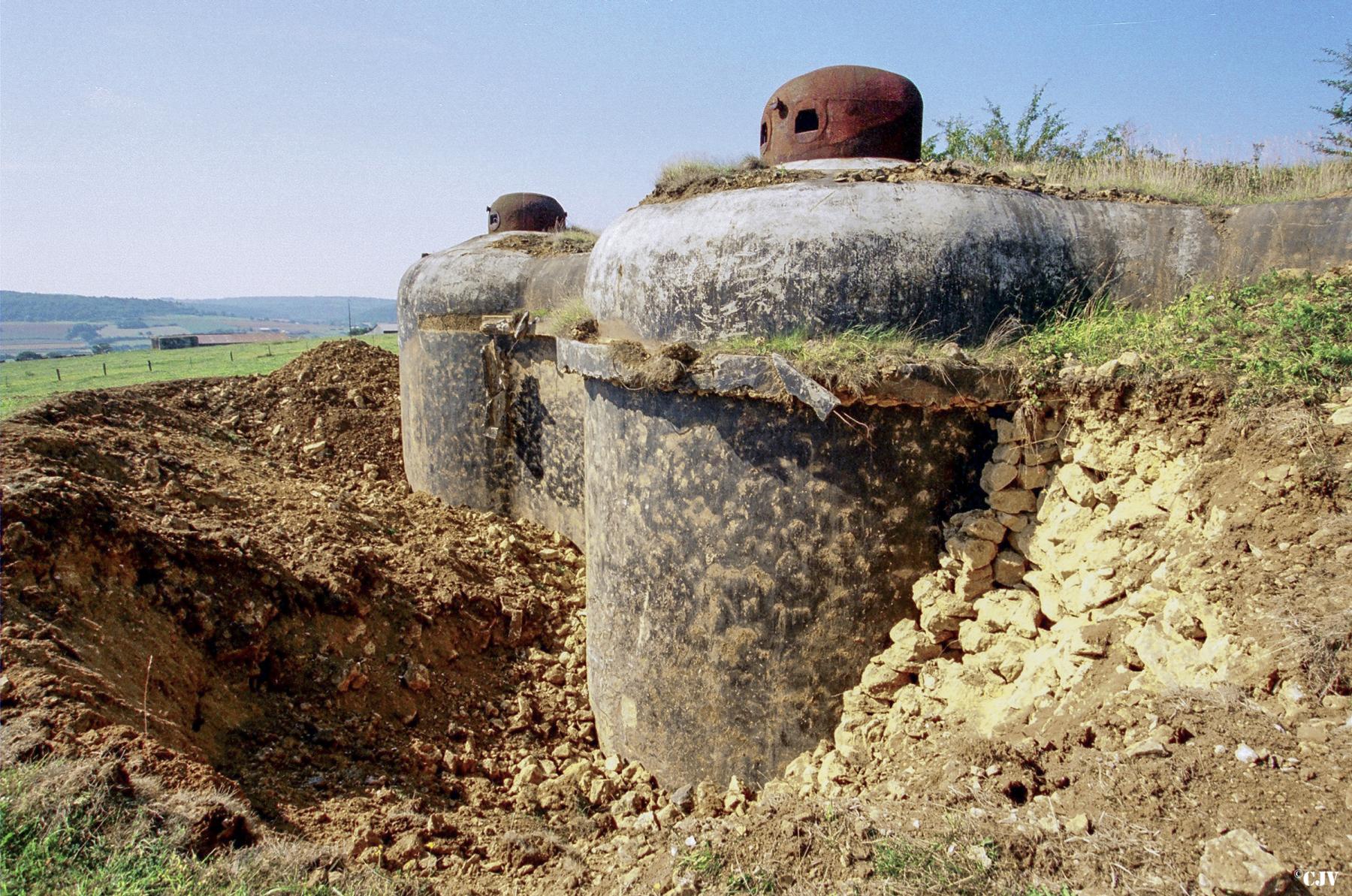 Ligne Maginot - FRESNOIS - (Casemate d'infanterie - Double) - Après le merlonnage en 1998