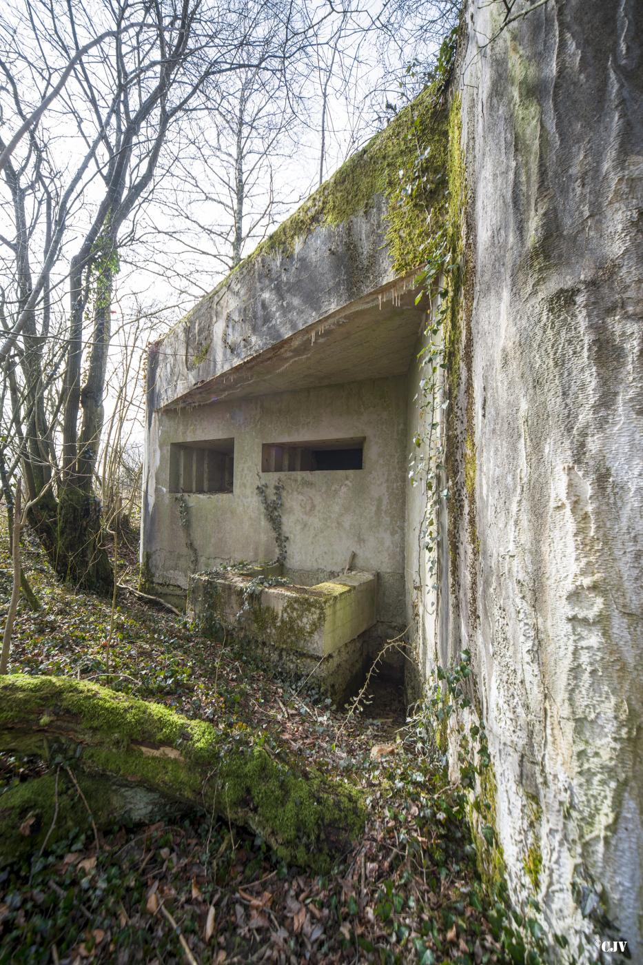 Ligne Maginot - MY4 - (Blockhaus lourd type STG / STG-FCR - Simple) - Les créneaux pour canon et mitrailleuse