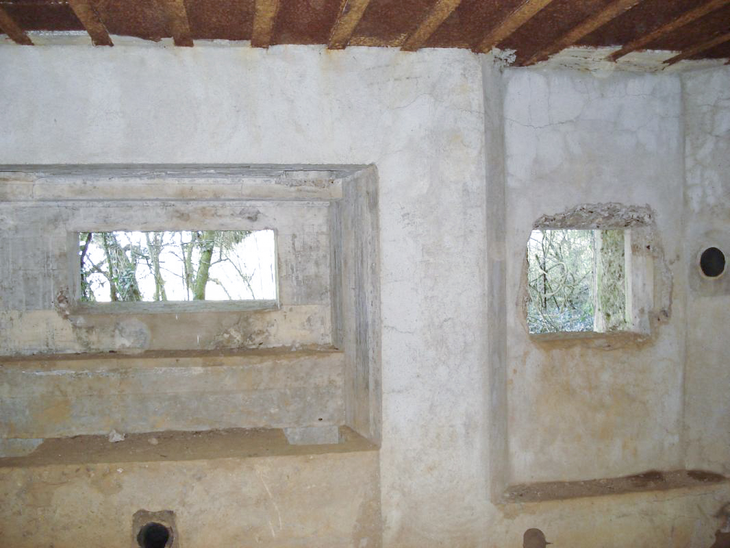 Ligne Maginot - MY5 - (Blockhaus lourd type STG / STG-FCR - Double) - Face est, les créneaux