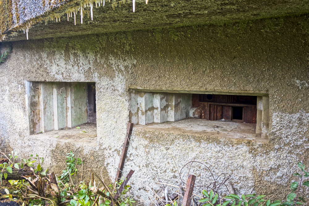 Ligne Maginot - MY10 - (Blockhaus lourd type STG / STG-FCR - Double) - Créneau AC et mitrailleuse