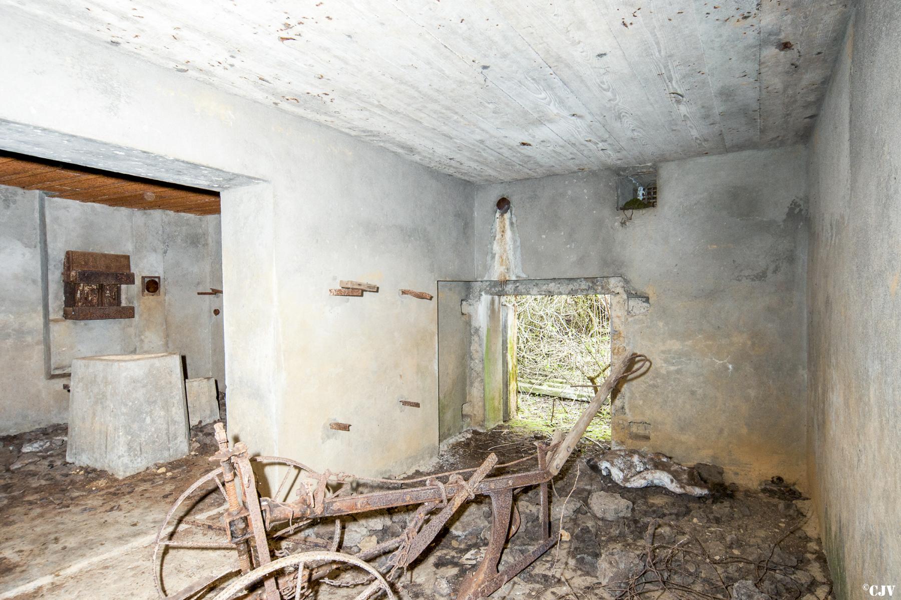 Ligne Maginot - MY10 - (Blockhaus lourd type STG / STG-FCR - Double) - L'entrée pour canon