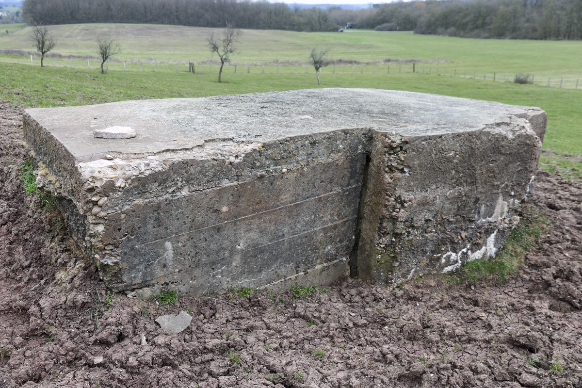 Ligne Maginot - DRIESCHBERG 3 - (Blockhaus pour arme infanterie) - Face arrière, entrée comblée - Alain Perouffe