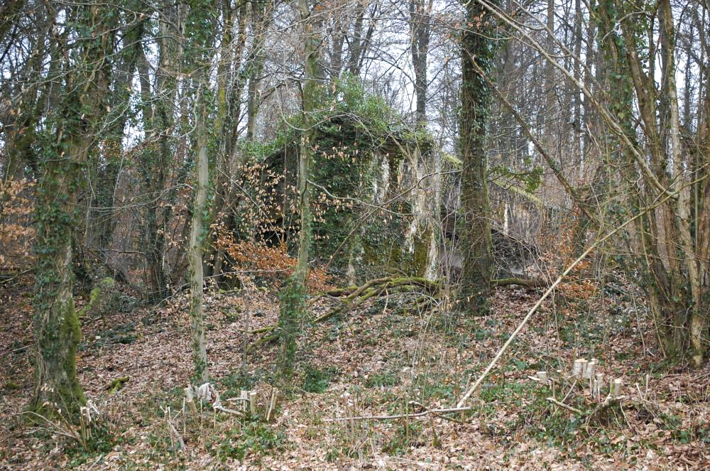 Ligne Maginot - G20 - (Blockhaus lourd type STG / STG-FCR - Simple) - Le blockhaus depuis la route en contrebas... 
