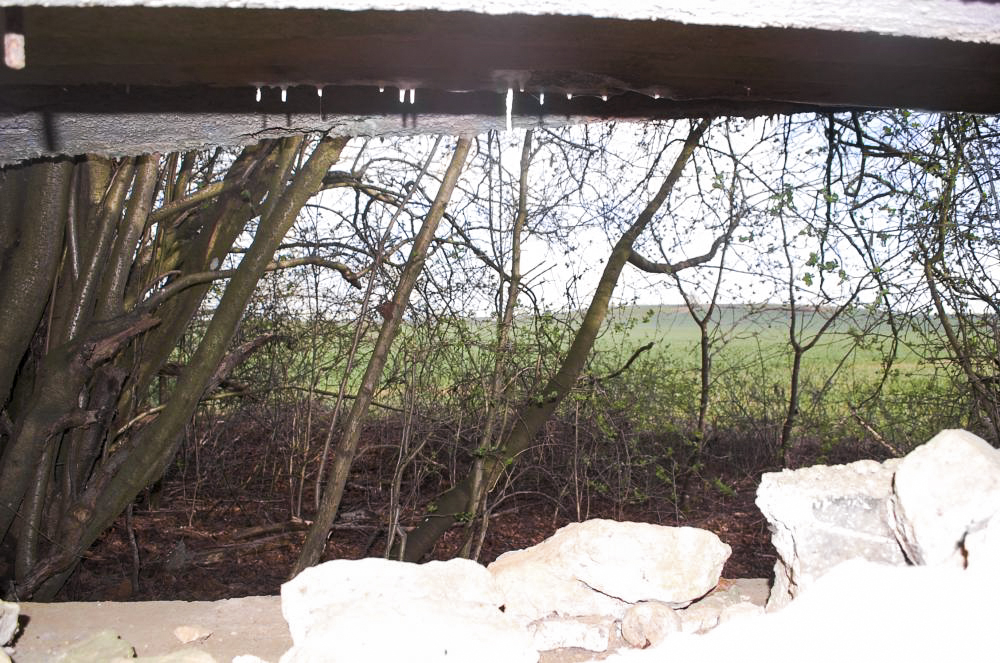 Ligne Maginot - MB8 - PAQUISEL - (Blockhaus pour canon) - Au travers des crenaux de tir