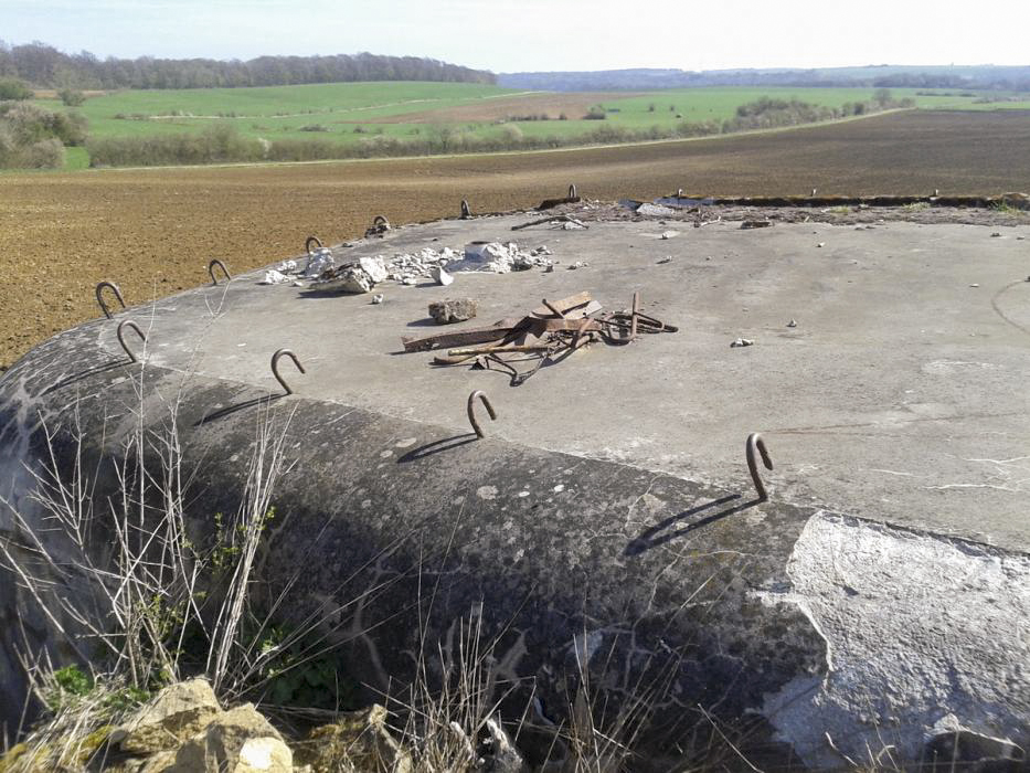 Ligne Maginot - MB26 - (Blockhaus pour canon) - Le dessus de l'ouvrage