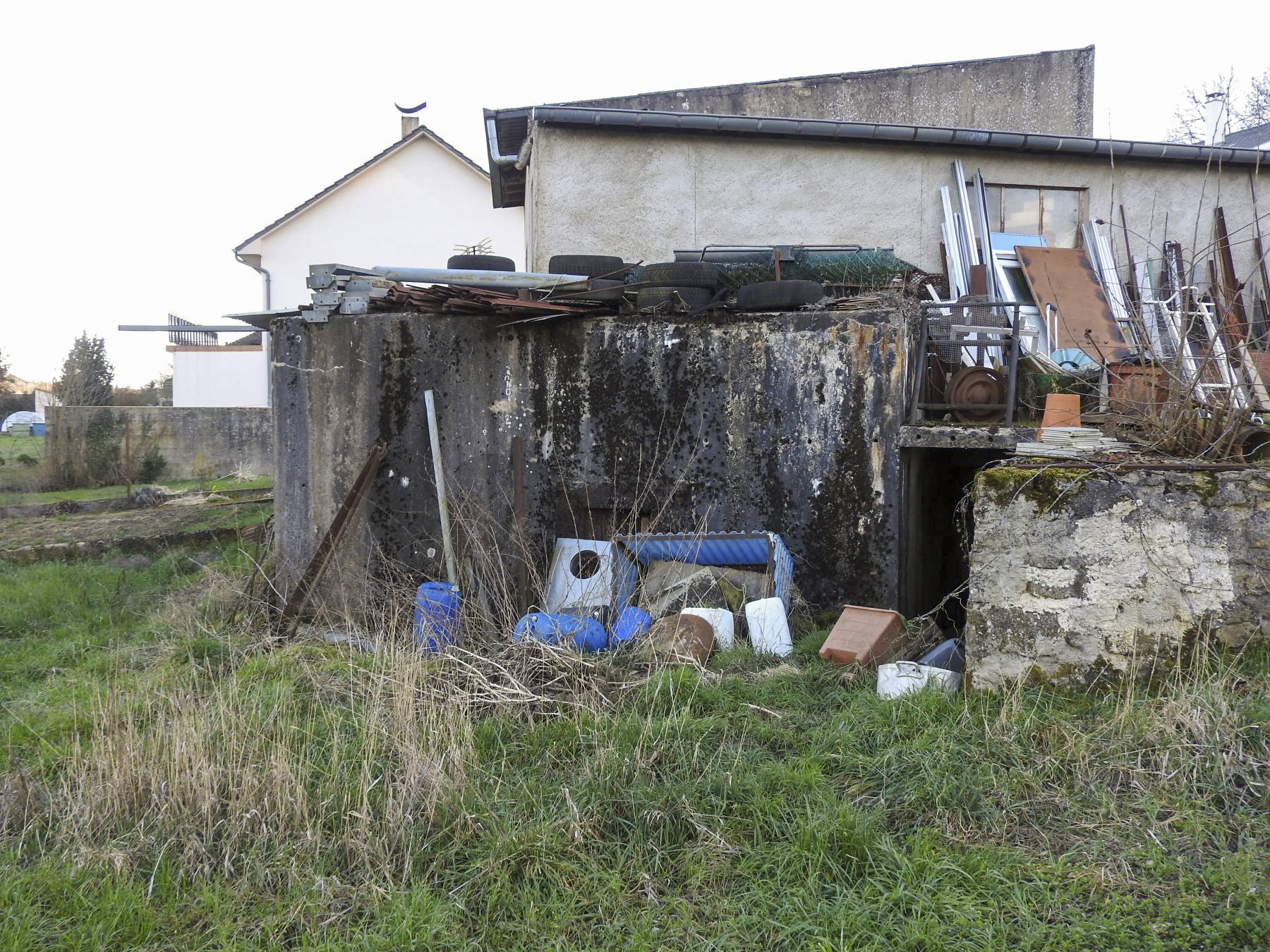 Ligne Maginot - CB161 - (Blockhaus pour arme infanterie) - Le blockhaus est intégré dans un bâtiment civil. - STENGER Mathieu