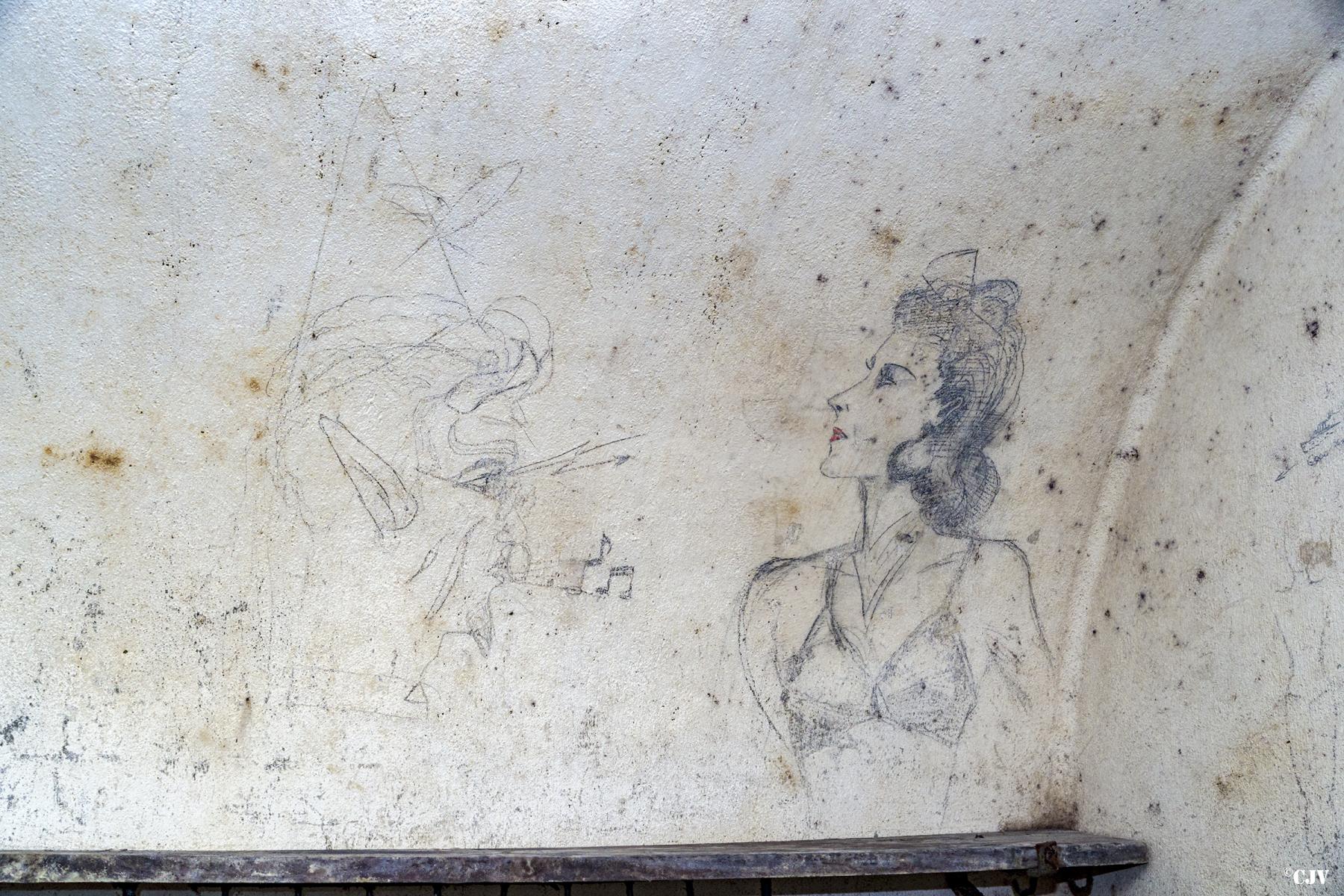 Ligne Maginot - FERMONT - A2 - (Ouvrage d'artillerie) - Chambre de troupe
Graffiti - Lia VERMEULEN