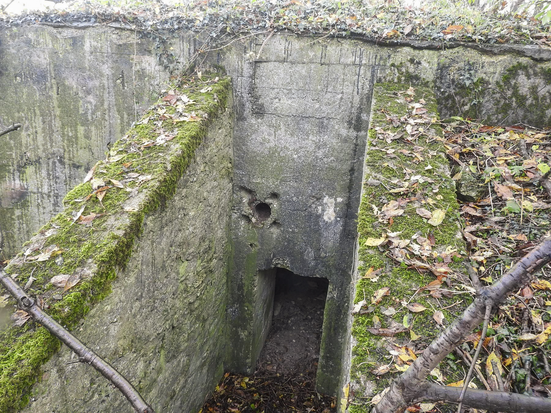 Ligne Maginot - ROUY 1 - (Blockhaus pour arme infanterie) - L'entrée du blockhaus.