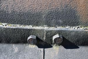 Ligne Maginot - ROCHONVILLERS - A8 - (Ouvrage d'artillerie) - Bloc 2
Repères pour l'assemblage de la gouttière sur la calotte