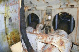 Ligne Maginot - ROCHONVILLERS - A8 - (Ouvrage d'artillerie) - Bloc 3
Tourelle pour deux tubes de 75 mle 32