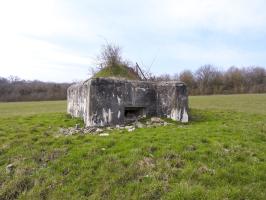Ligne Maginot - AB27-B - (Blockhaus pour arme infanterie) - La façade de tir.