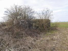 Ligne Maginot - LUTERSBERG 1 - (Blockhaus pour arme infanterie) - La façade de tir est remblayée