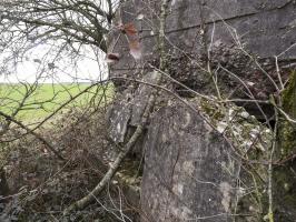 Ligne Maginot - BLANKHECK - (Blockhaus pour arme infanterie) - La deuxième chambre de tir est détruite. On distingue un créneau secondaire pour FM à gauche.