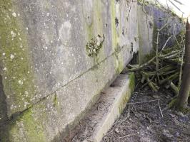 Ligne Maginot - C7B - LES CHATS 2 - (Blockhaus pour canon) - La façade de tir encore visible.