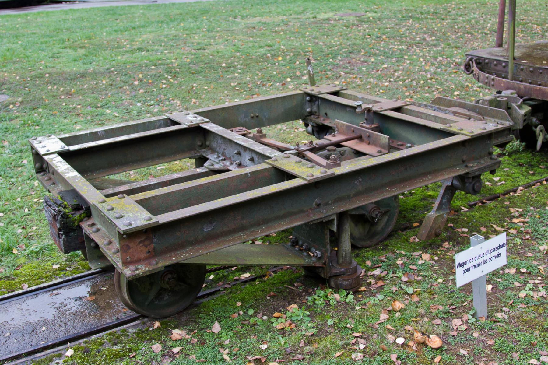 Ligne Maginot - SIMSERHOF - (Ouvrage d'artillerie) - Wagon de queue dit parachute pour freiner les convois - Michel Teiten