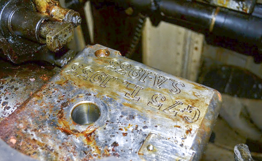 Ligne Maginot - ROCHONVILLERS - A8 - (Ouvrage d'artillerie) - Bloc 2
Tourelle pour deux tubes de 75 mle 33
Culasse de l'un des tubes de 75